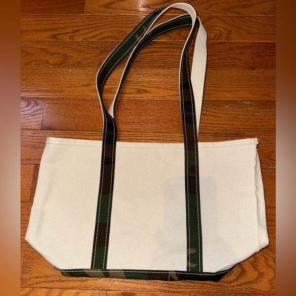 L.L. Bean Boat And Tote Canvas Camouflage Bag Made In USA